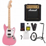 Squier by Fender / Sonic Mustang HH Maple Fingerboard White Pickguard Flash Pink 磻䡼 MarshallMG10°쥭鿴ԥå