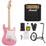 Squier by Fender / Sonic Stratocaster HT H Maple Fingerboard White Pickguard Flash Pink 磻䡼 MarshallMG10°쥭鿴ԥå
