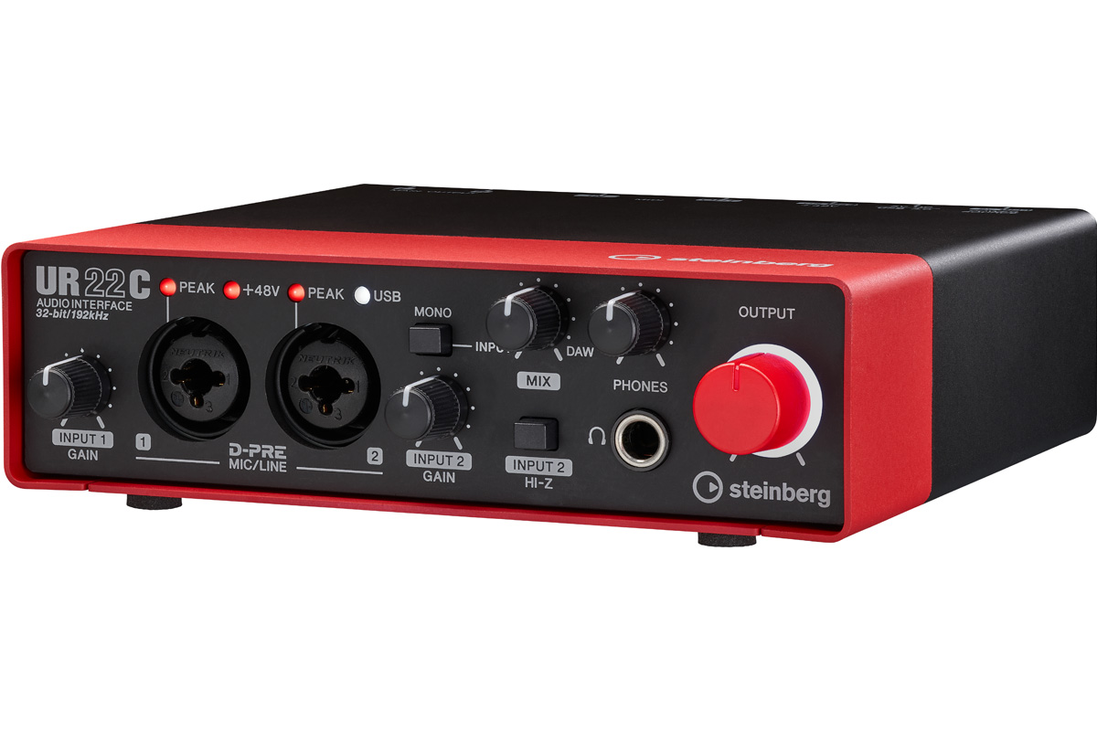 Steinberg UR22C オーディオインターフェース　限定カラーRD Steinberg steinberg UR22C RD レッド＆ブラック 限定カラー