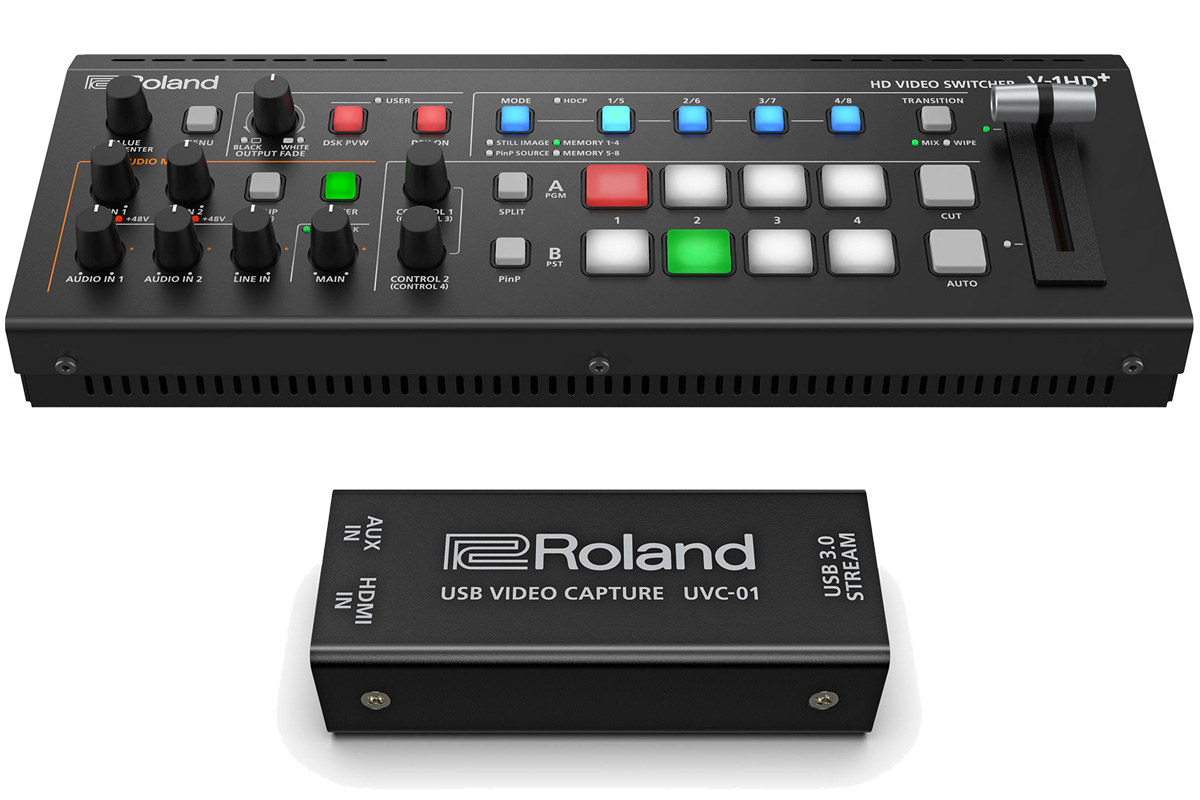 Roland ローランド / V-1HD PLUS + UVC-01 ビデオスイッチャー