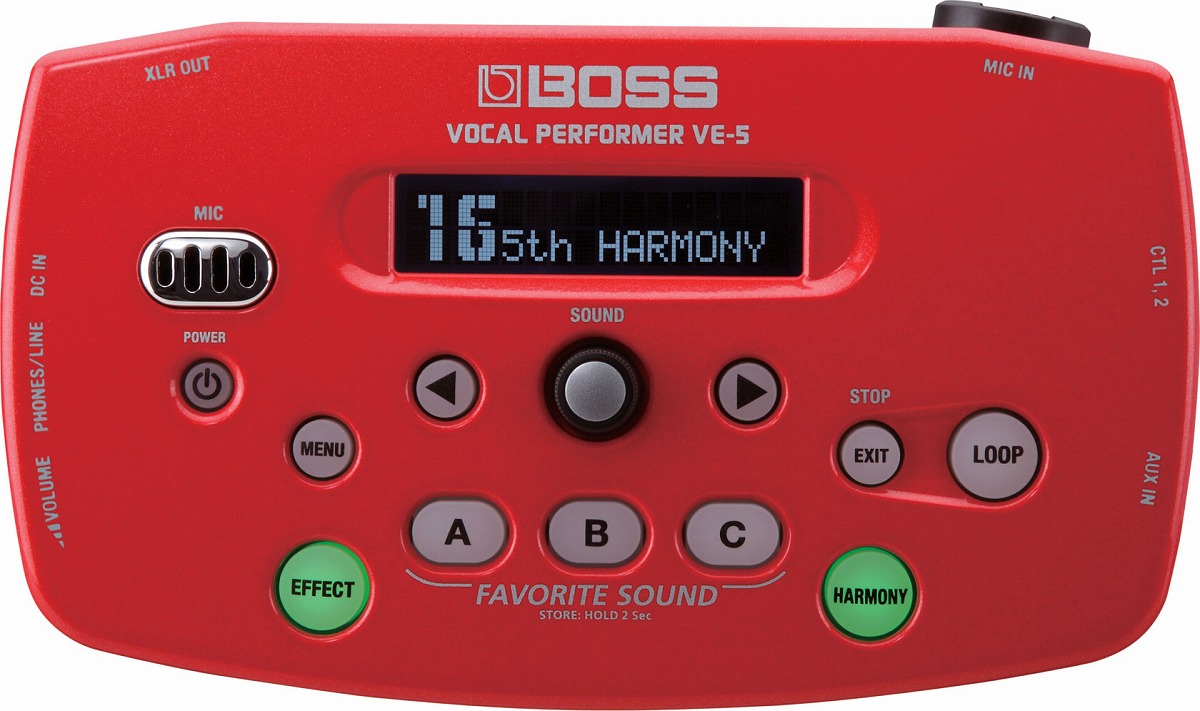 BOSS / VE-5 RED [純正ACアダプター「PSA-100」＆ マイクとの