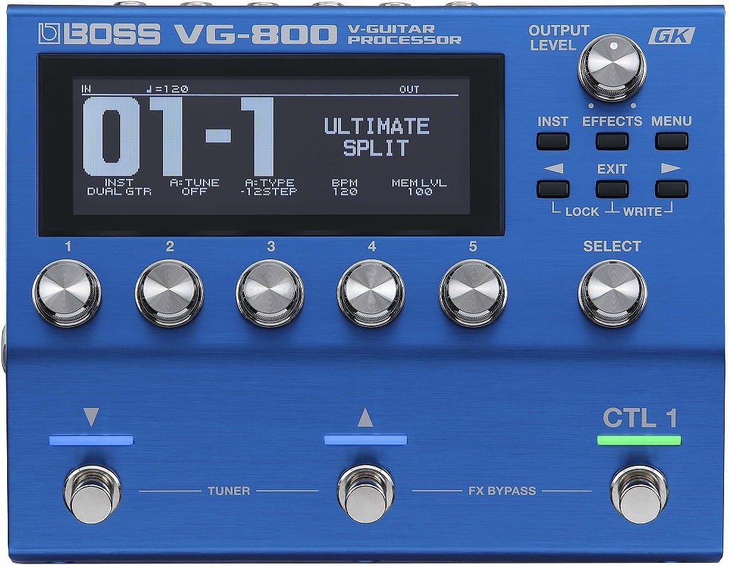 【セット】BOSS VG-800・GK-5・ケーブル BOSS / VG-800 V-Guitar Processor + GK-5ピックアップ + BGK-30