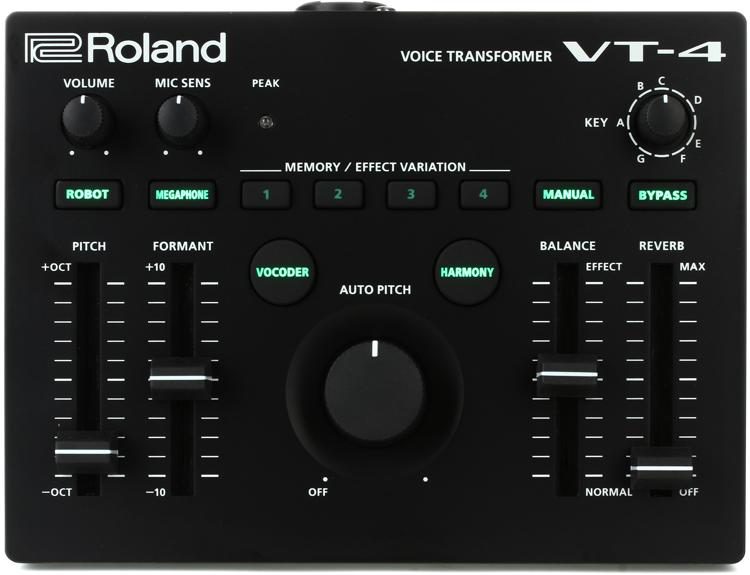 Roland　VT-4　かんたん配信スターターセット　-ダイナミックマイク、マイクケーブル、卓上スタンド付-　Vtuberで神機と謳われるボイスチェンジャー　イシバシ楽器