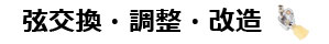 弦交換・調整・改造