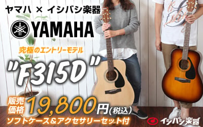 YAMAHA F315D / 究極のエントリーモデル。
