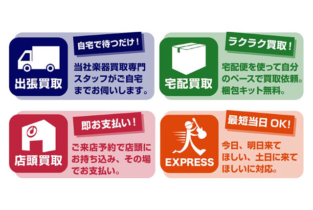 選べる、豊富な買取方法。