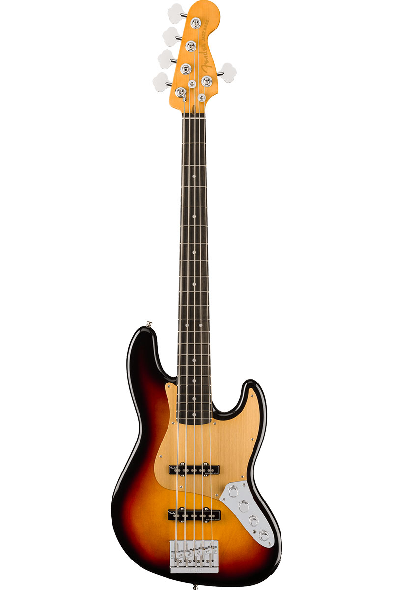 American Ultra II Jazz Bass V, Ebony Fingerboard, Ultraburst