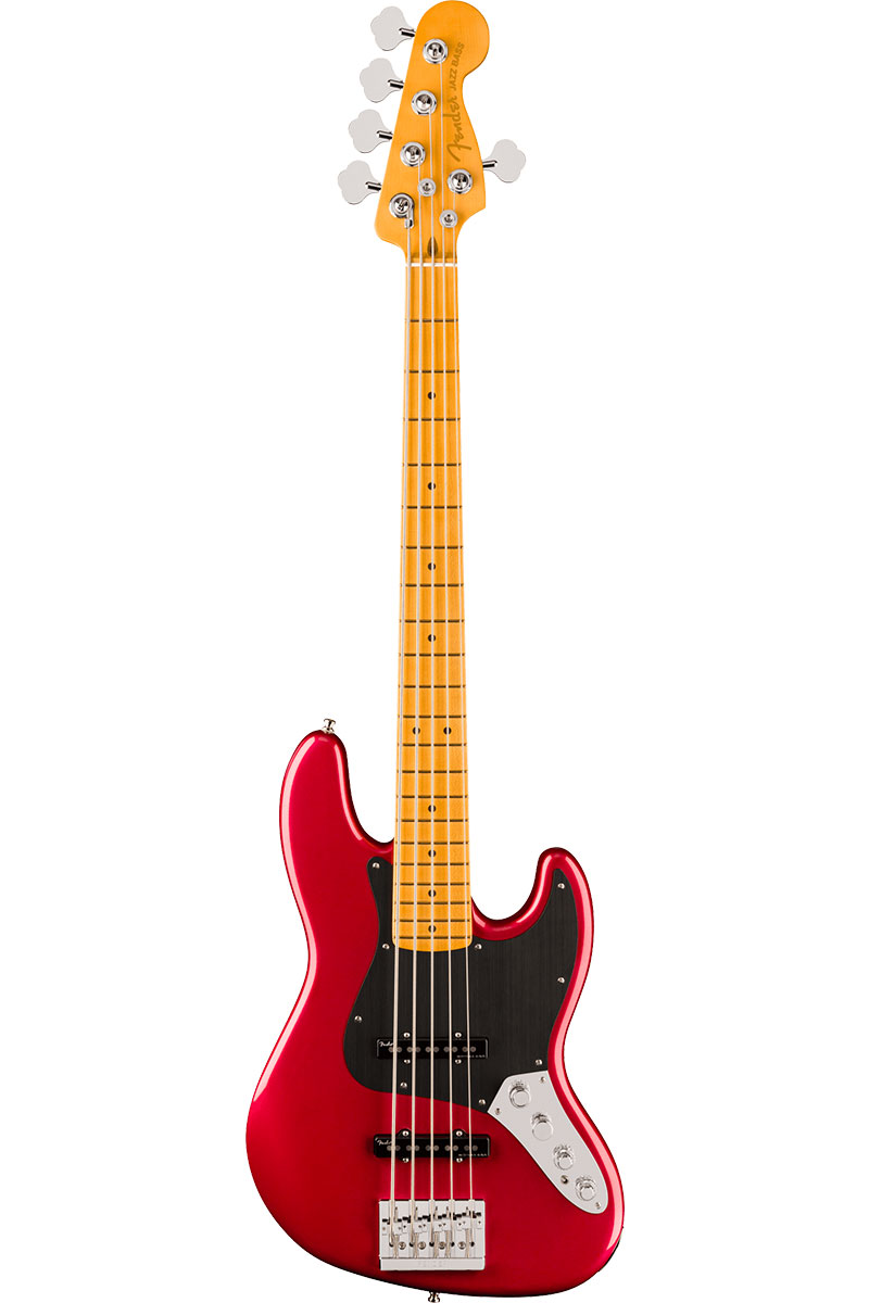 American Ultra II Jazz Bass V, Maple Fingerboard, Sinister Red