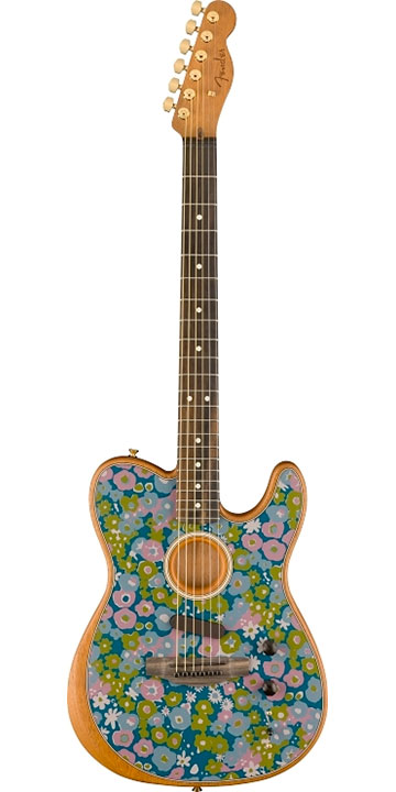 American Acoustasonic Telecaster Blue Flower