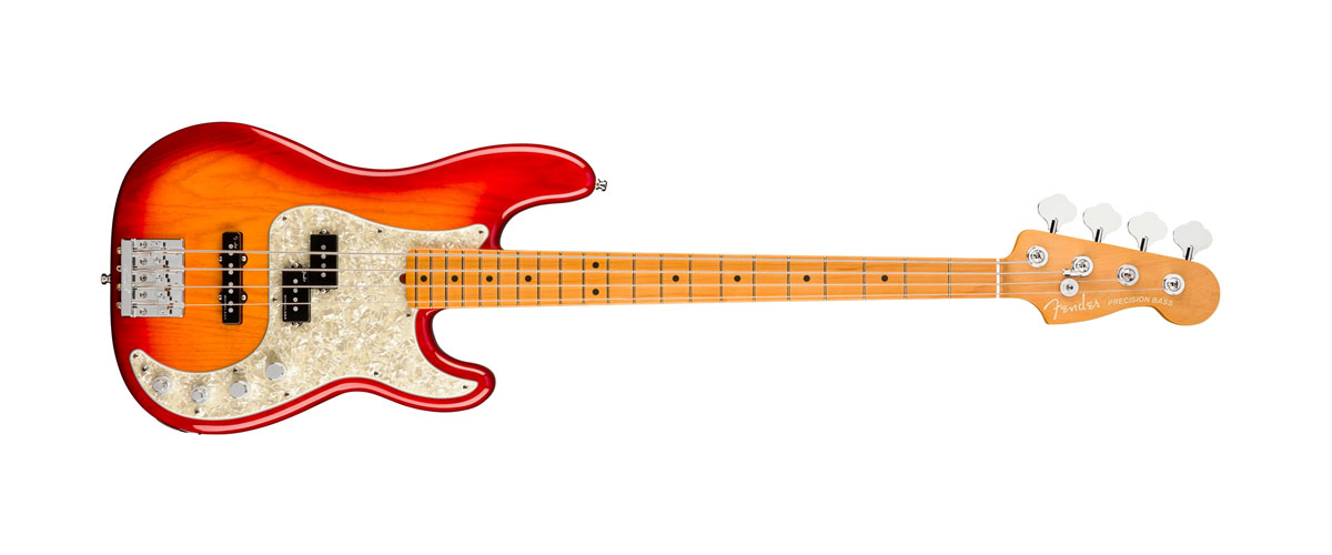 Precision Bass Maple Fingerboard Plasma Red Burst