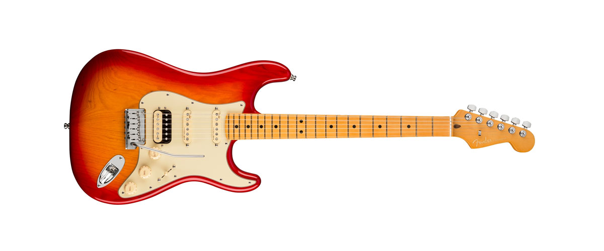 Stratocaster HSS Maple Fingerboard 2019 Plasma Red Burst