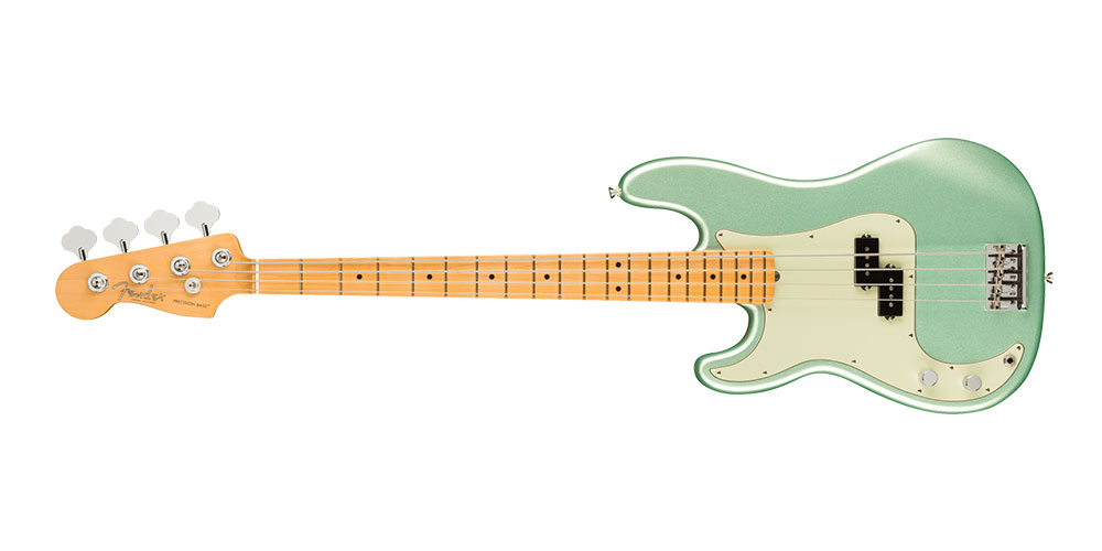 Precision Bass Left-Hand Maple Fingerboard Mystic Surf Green