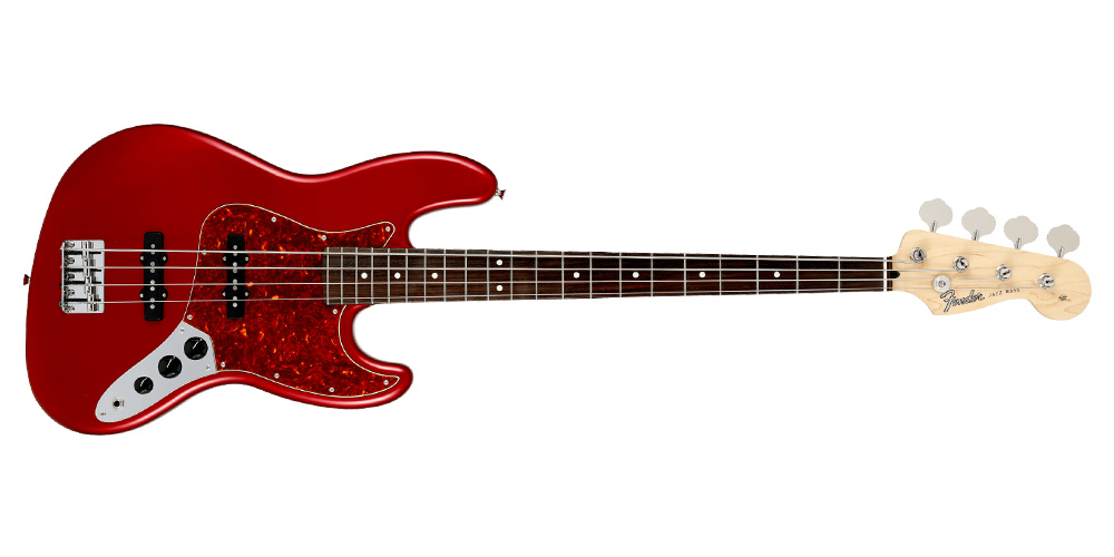 2021 Collection Jazz Bass - Rosewood Fingerboard Candy Apple Red