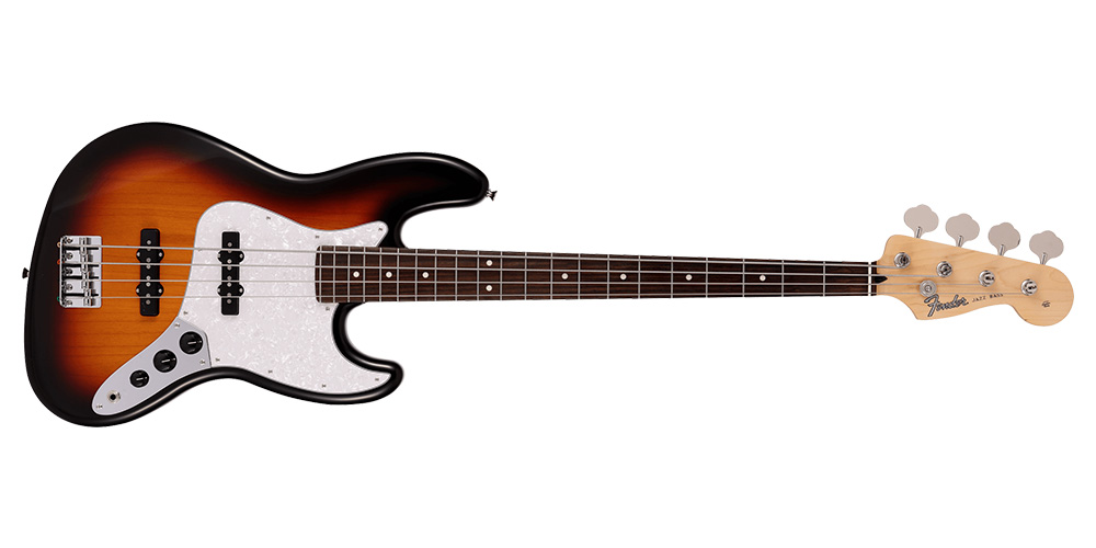 2021 Collection Jazz Bass - Rosewood Fingerboard Metallic 3-Color Sunburst