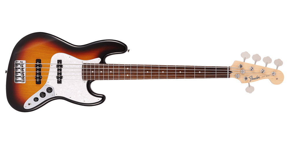 2021 Collection Jazz Bass V - Rosewood Fingerboard 2021 Metallic 3-Color Sunburst