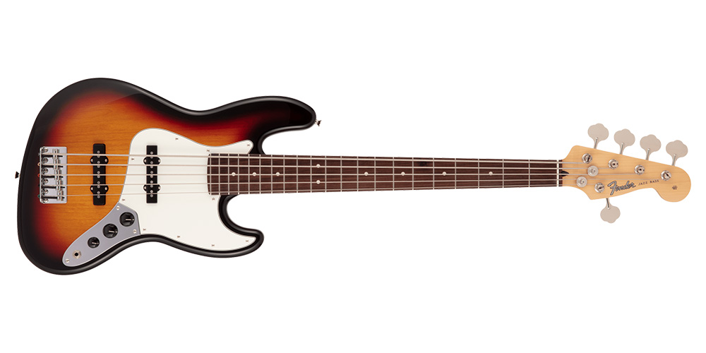 Jazz Bass V - Rosewood Fingerboard 2021 3-Color Sunburst