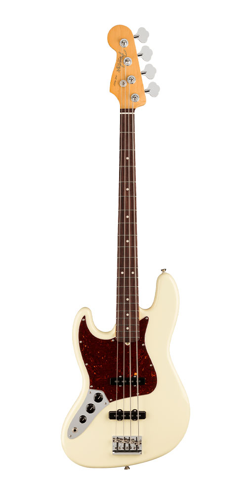 Jazz Bass Left-Hand Rosewood Fingerboard Olympic White