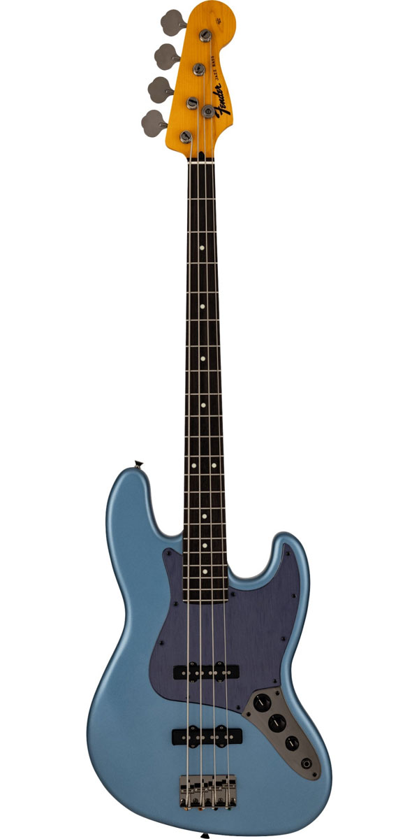 Made in Japan Hybrid II 2026 CollectionJazz Bass, Rosewood Fingerboard, Matte Aero Blue