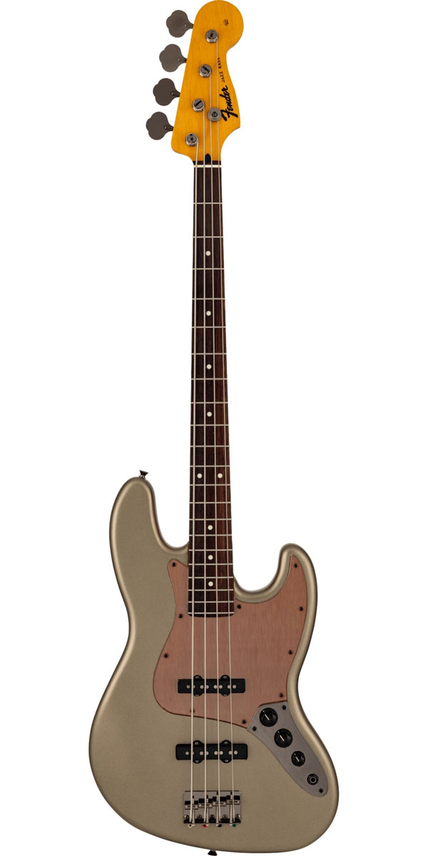 Made in Japan Hybrid II 2026 CollectionJazz Bass, Rosewood Fingerboard, Matte Champagne Mirage