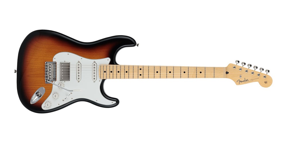 Made in Japan Hybrid II Stratocaster HSS, Maple Fingerboard, 3-Color Sunburst