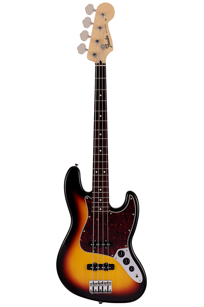 Made in Japan Junior Collection Jazz Bass, Rosewood Fingerboard, 3-Color Sunburst