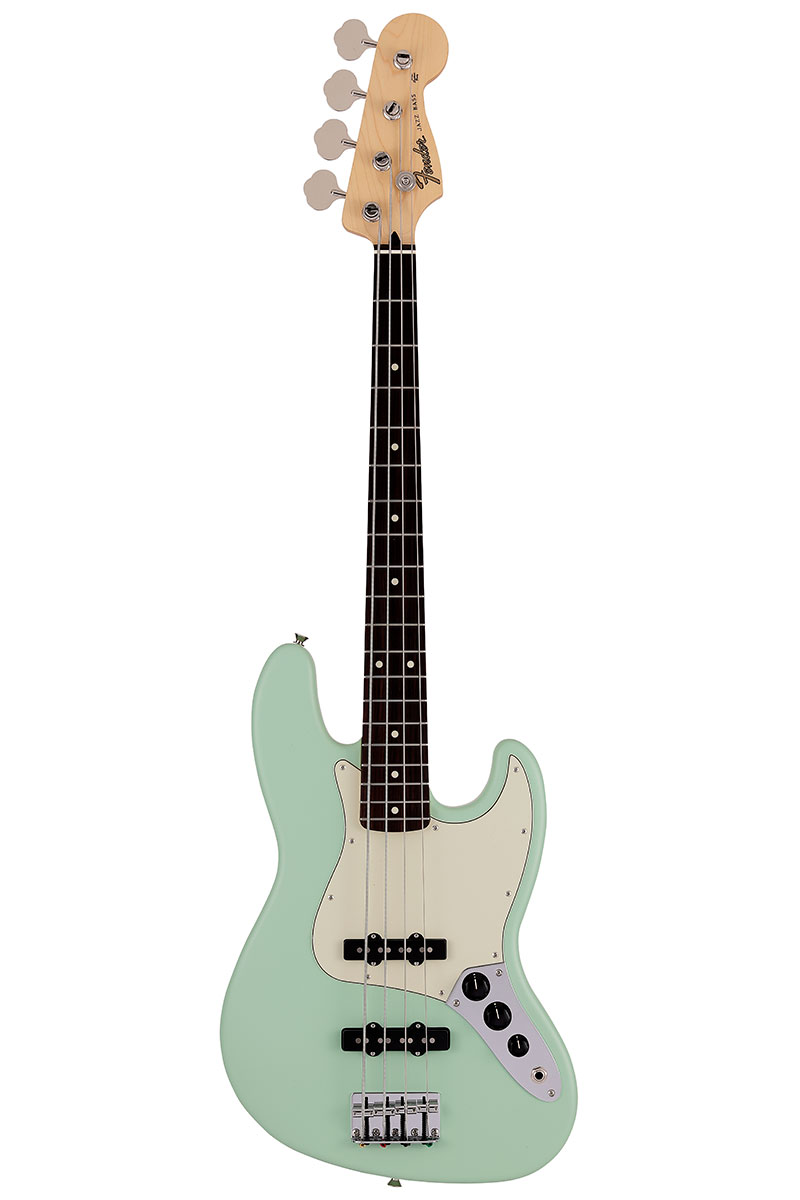 Made in Japan Junior Collection Jazz Bass, Rosewood Fingerboard, Satin Surf Green