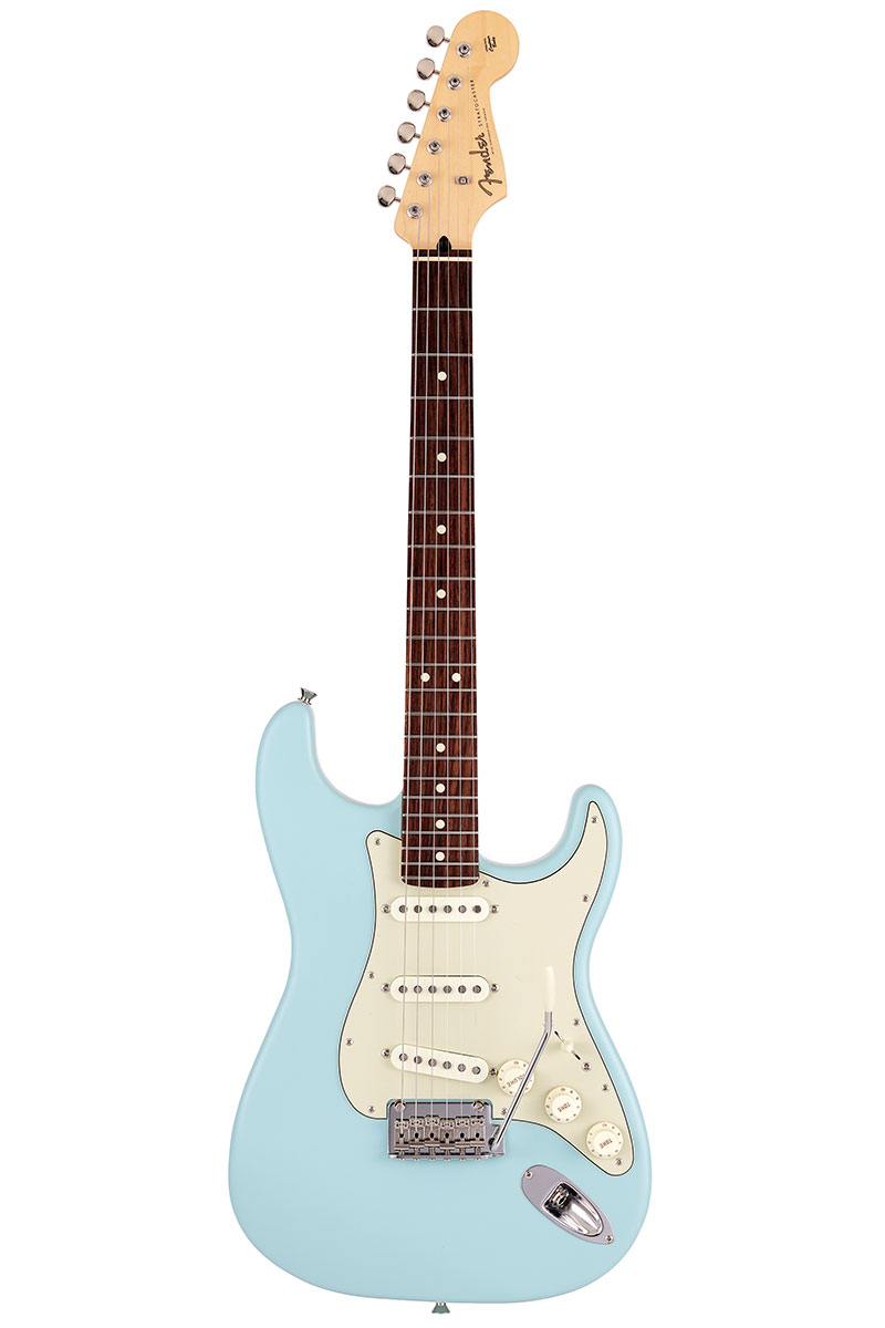Made in Japan Junior Collection Stratocaster, Rosewood Fingerboard, Satin Daphne Bluet