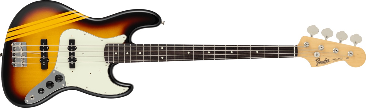 60s Jazz Bass Rosewood Fingerboard Competition 3-Color Sunburst / Aged Natural