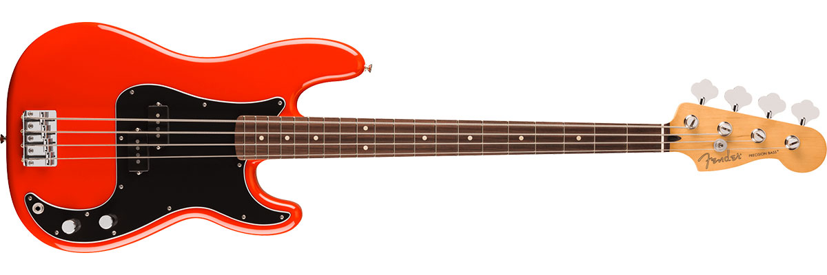 Player II Precision Bass, Alder Body, Rosewood Fingerboard, Coral Red
