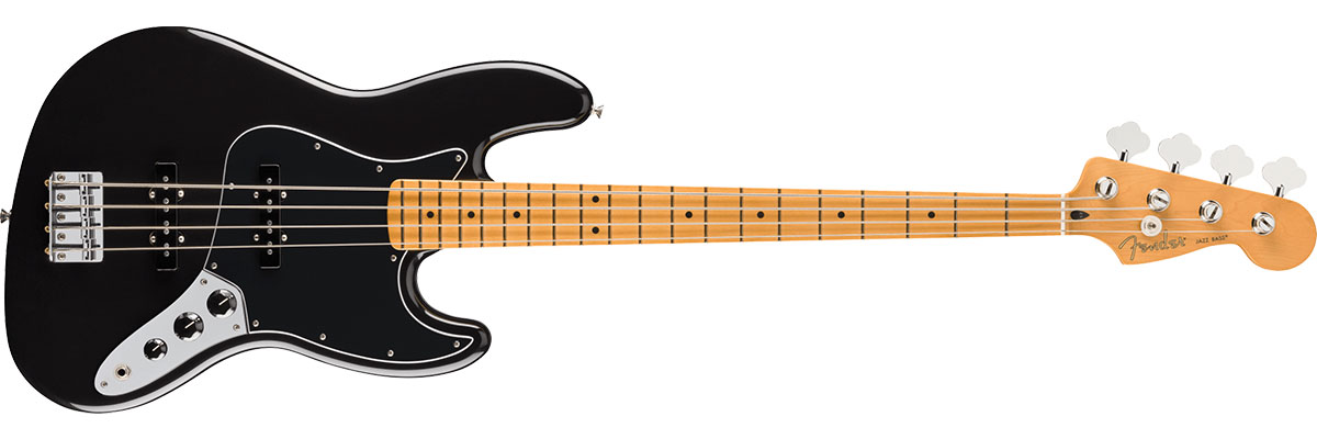 Player II Jazz Bass, Alder Body, Maple Fingerboard, Black