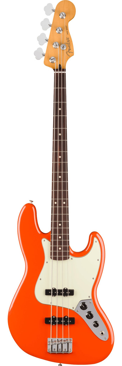 Player II Jazz Bass, Alder Body, Rosewood Fingerboard, Rallye Orange