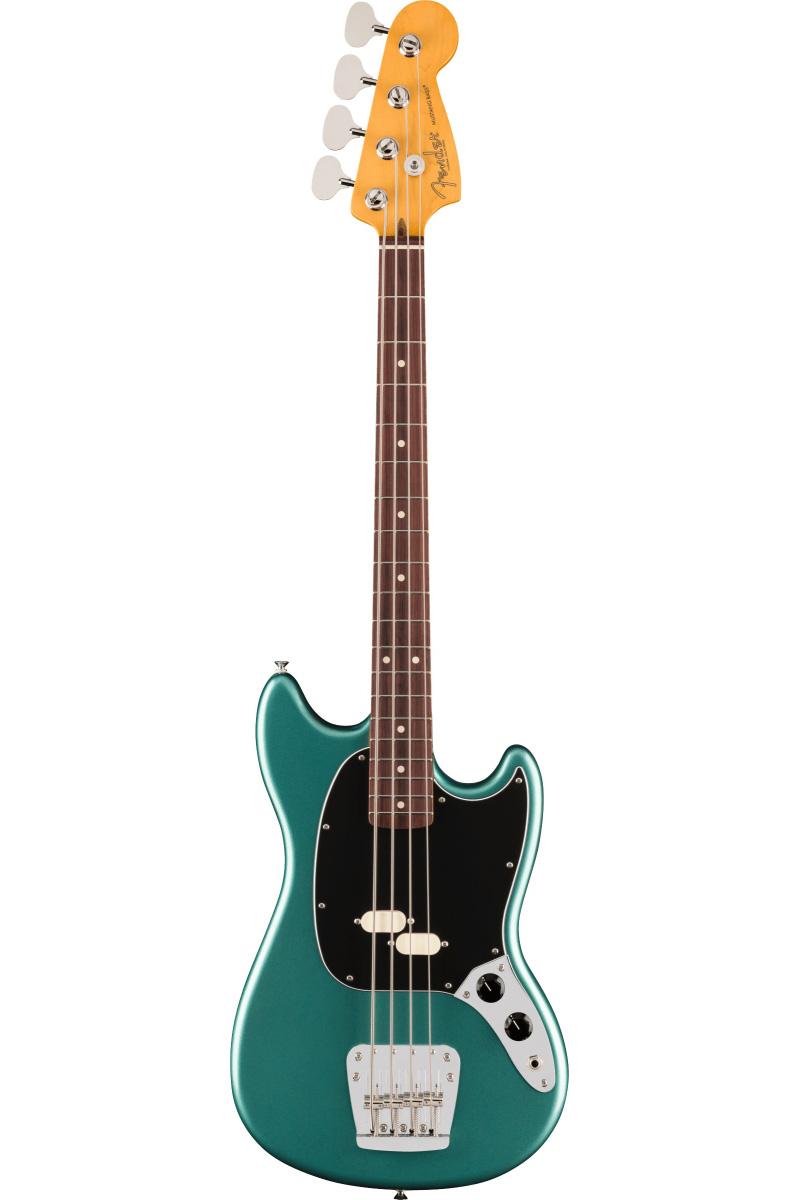 Mustang Bass, Rosewood Fingerboard, Faded Sherwood Green Metallic