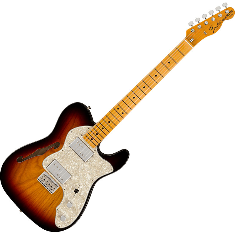 American Vintage II 1972 Telecaster Thinline, Maple Fingerboard, 3-Color Sunburst