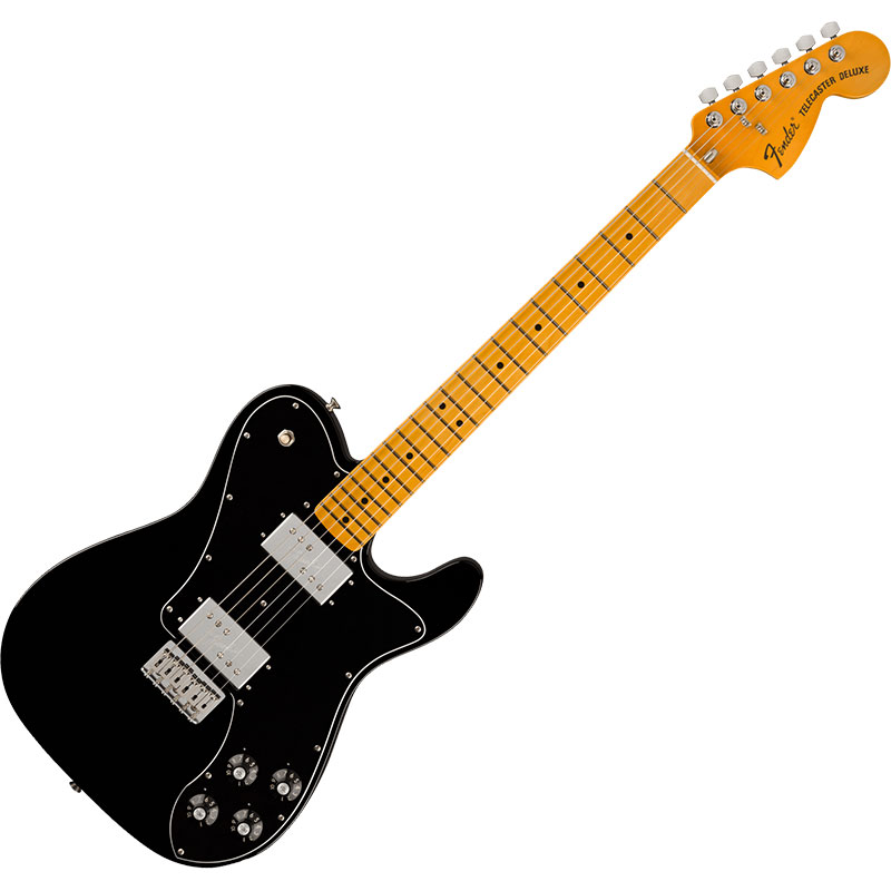 American Vintage II 1975 Telecaster Deluxe, Maple Fingerboard, Black