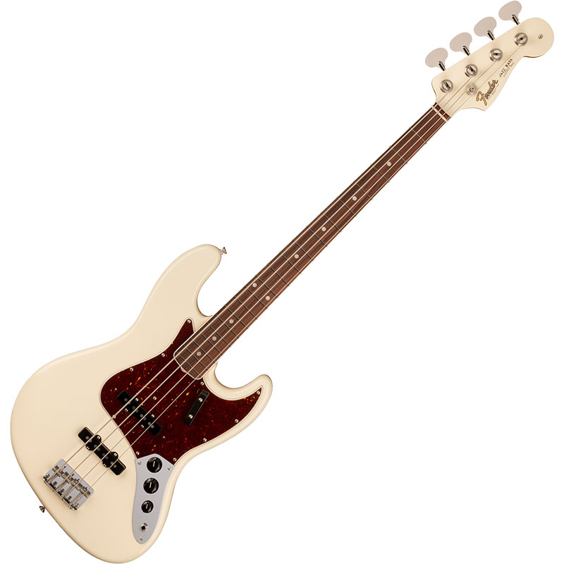 American Vintage II 1966 Jazz Bass, Rosewood Fingerboard, Olympic White