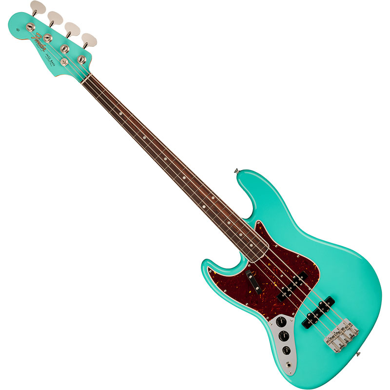 American Vintage II 1966 Jazz Bass Left-Hand, Rosewood Fingerboard, Sea Foam Green