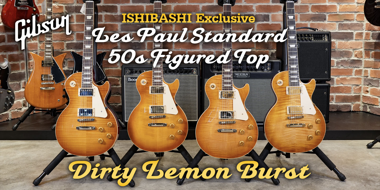 ISHIBASHI Exclusive Les Paul Standard 50s Dirty Lemon Burst 