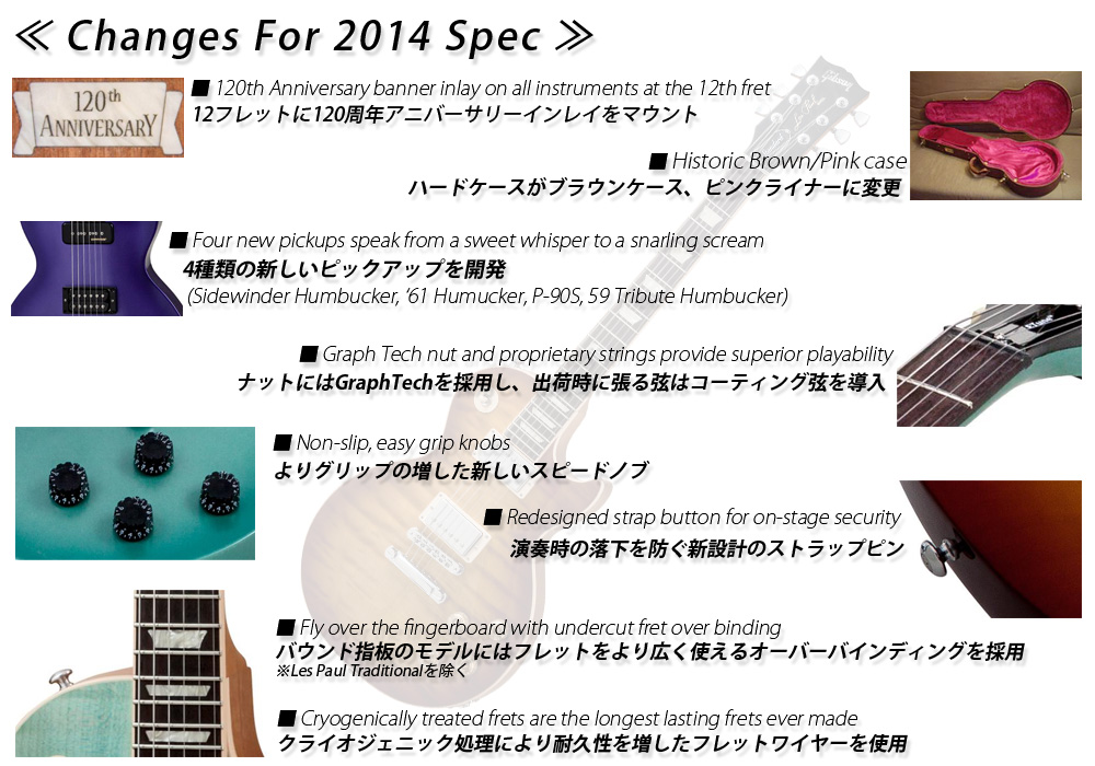 イシバシ楽器 GIBSON 2014 NEW MODEL GUIDE / ギブソン2014年新製品