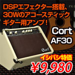 DSPエフェクター搭載、30Wのアコースティックギター用アンプ！ Cort AF30