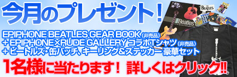 毎月厳選された楽器やアクセサリーが当たります！ 