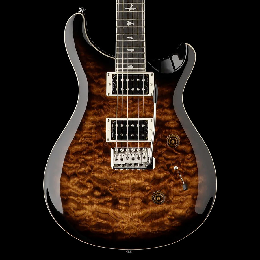 SE Custom 24 Quilt Package Black Gold Sunburst