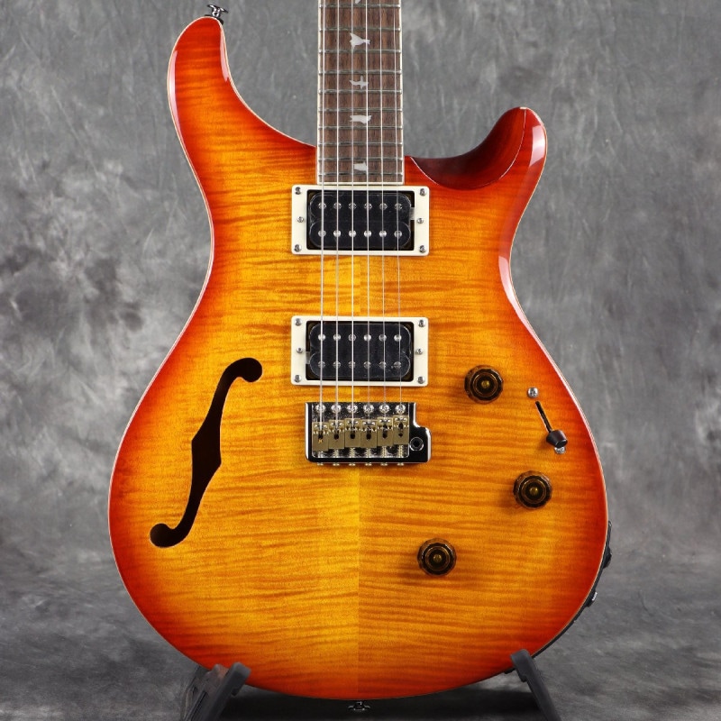 SE Custom 24 Semi-Hollow Piezo Vintage Sunburst
