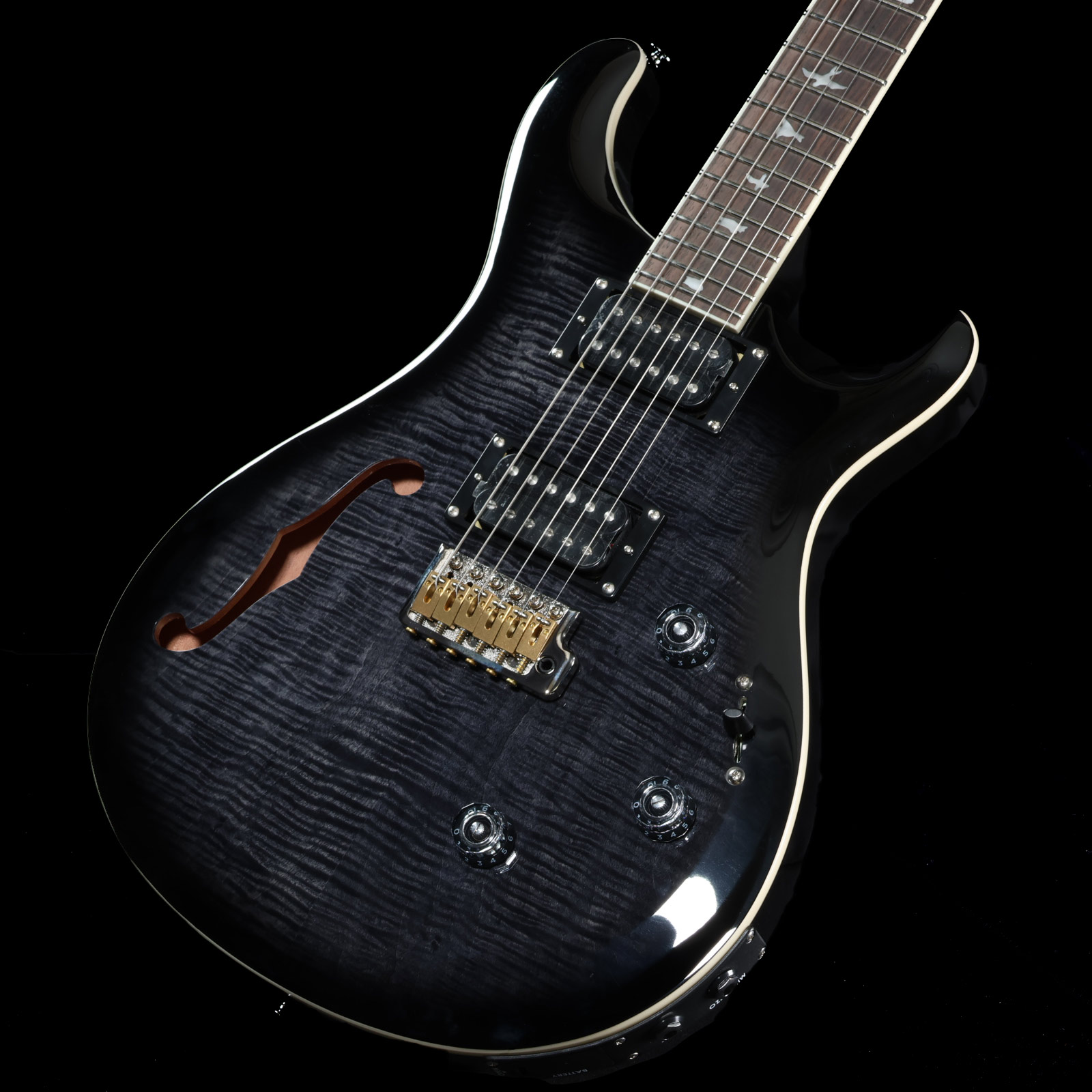 SE Custom 24 Semi-Hollow Piezo Charcoal Burst