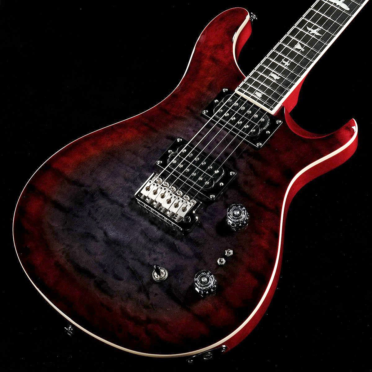 SE Custom 24-08 Quilt Package Charcoal Cherry Burst