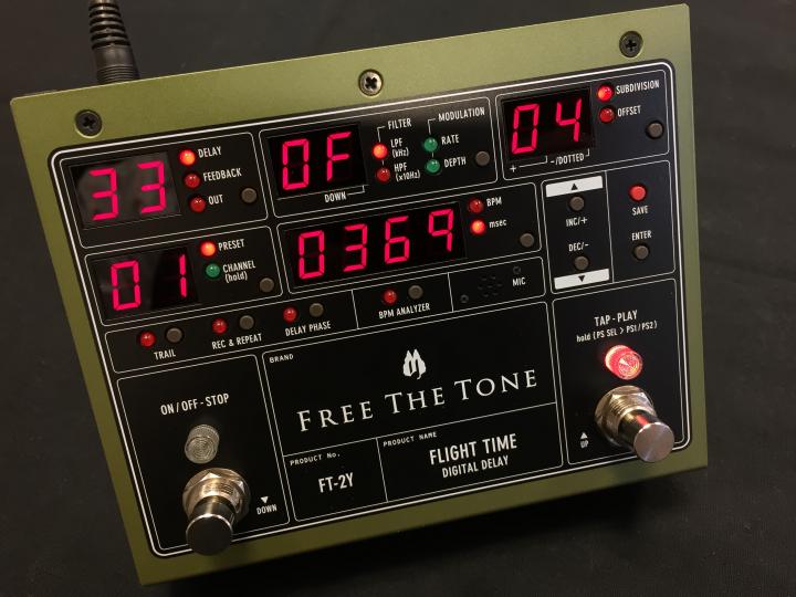 Free the Tone FT-2Y ディレイ