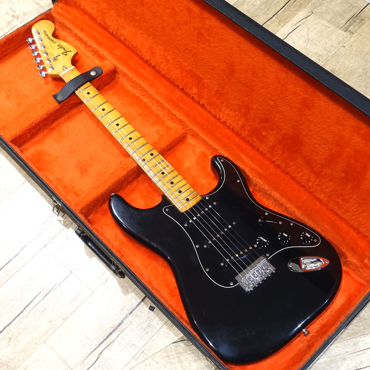 中古】Fender / 1977 Stratocaster Hardtail Black Maple Fingerboard