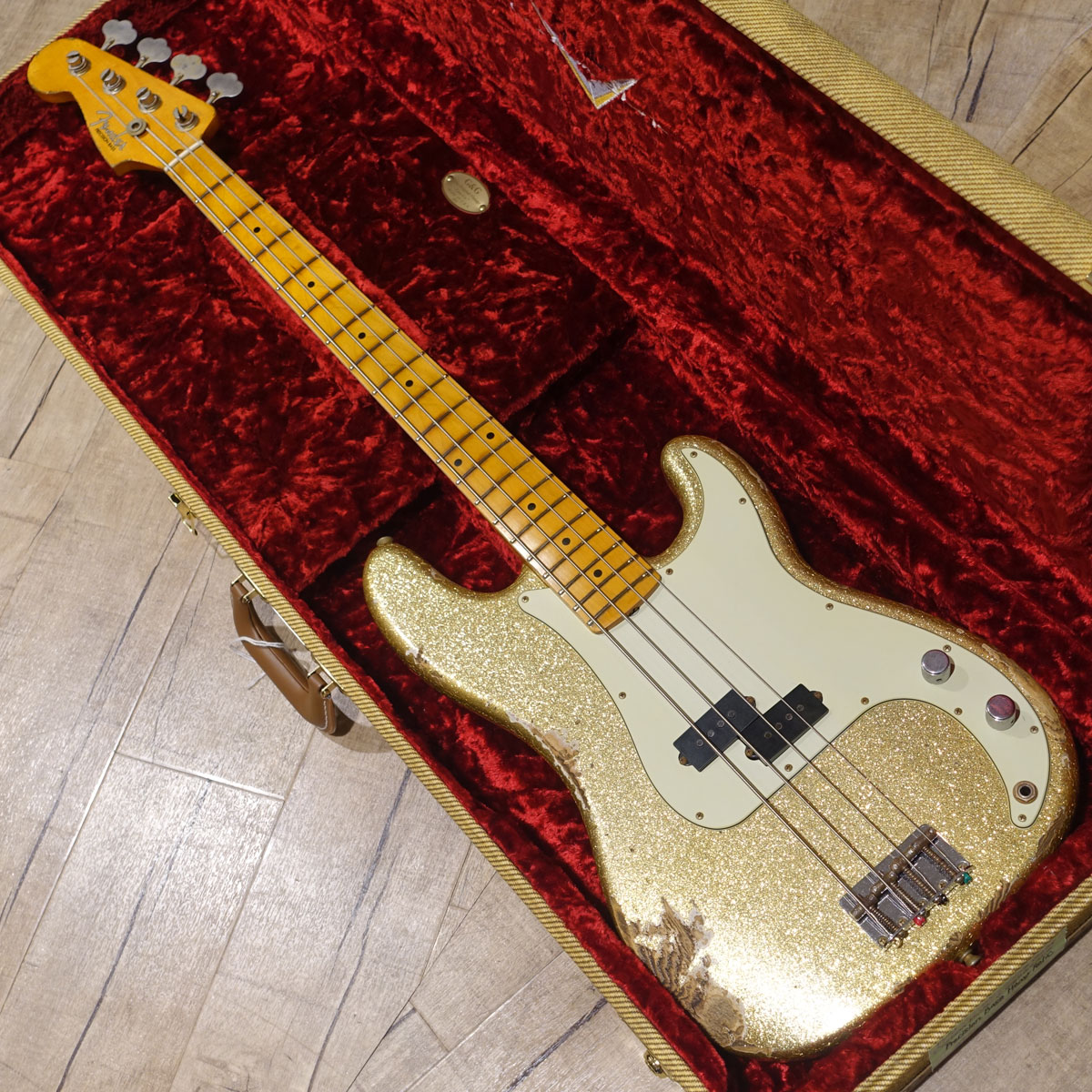 【中古】Fender Custom Shop / Custom Build J Signature Pression Bass Heavy Relic Champagne Gold【4.03kg】【S/N:CZ552054】