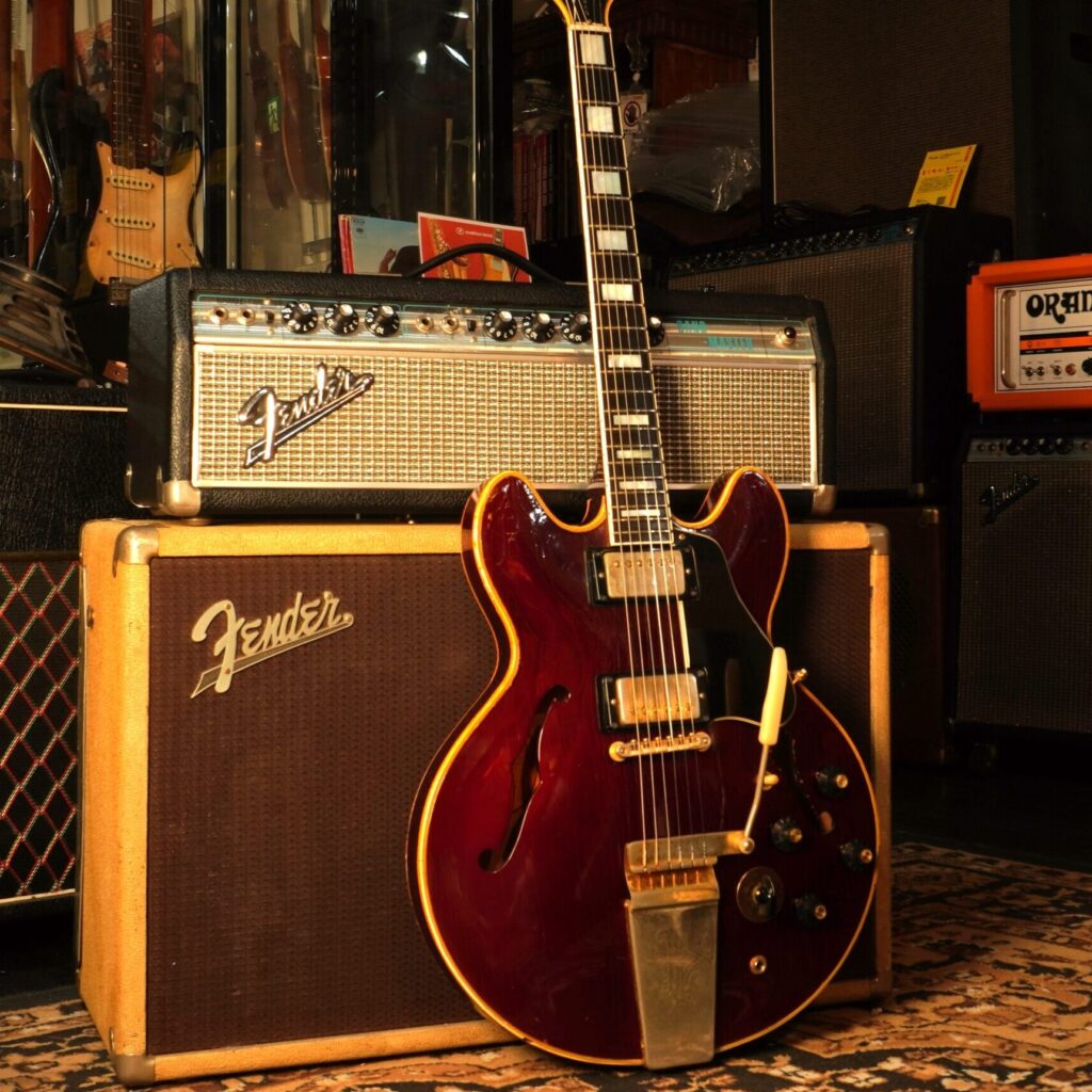 1967年製 Gibson ES-355TD-SV w/Maestro Vibrola Sparkling Burgundy